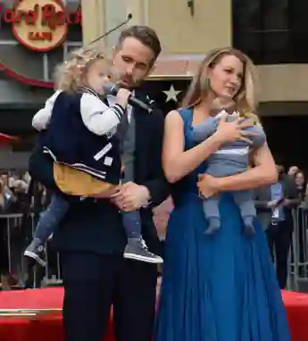 Blake Lively and Ryan Reynolds attending the ceremony on the Hollywood Walk of Fame