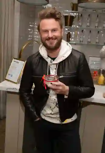 Bobby Berk celebrates Adam Rippon's 'Break The Ice' wrap party hosted by Ketel One Family Made Vodka and Portal A, at Hills Penthouse on December 18, 2019 in West Hollywood, California