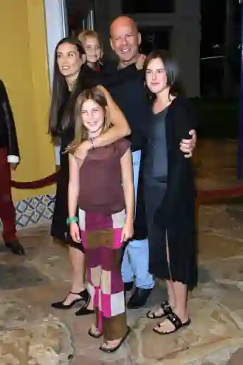 Tallulah, Scout and Rumer with their parents Demi Moore and Bruce Willis