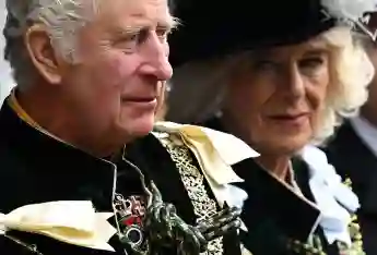 King Charles III and Camilla during coronation in Scotland