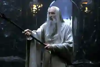 Christopher Lee as "Saruman" in 'The Two Towers'.