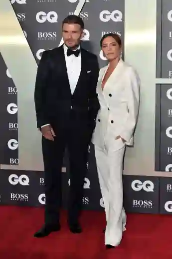 David Beckham y Victoria Beckham asisten a los premios GQ Hombres del año 2019 el 3 de septiembre de 2019.