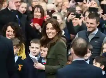 Catherine, Duchess of Cambridge pictured on the third day of first official visit to Ireland on March 5, 2020 in Galway, Ireland