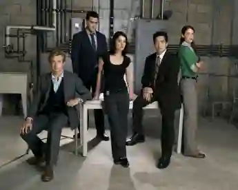 The cast of the series 'The Mentalist'.