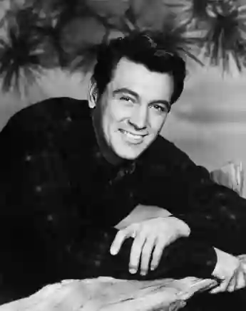 Rock Hudson in a promotional image from the movie 'All That Heaven Allows'.