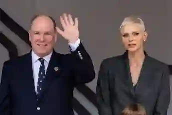 Prince Albert and Princess Charlène at the Monaco E-Prix on April 30, 2022