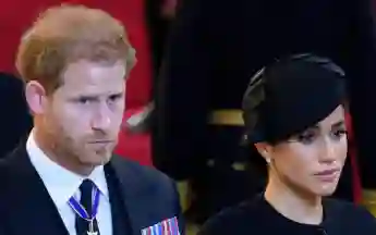 Harry and Meghan at the Queen's funeral