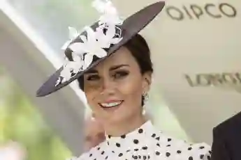 . 17/06/2022. Ascot, United Kingdom. Prince William and Kate Middleton, the Duke and Duchess of Cambridge, on day four