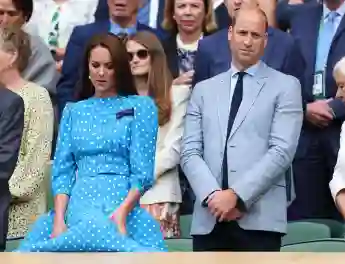 Duchess Kate and Prince William at a Wimbledon match on July 5, 2022