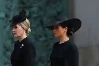 Duchess Meghan and Sophie at the Queen's funeral