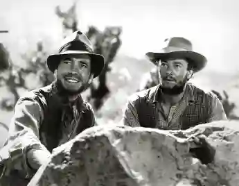 Humphrey Bogart and Tim Holt in 'The Treasure of the Sierra Madre' 1948.