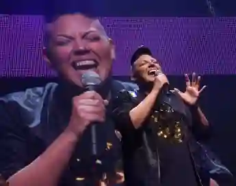 June 26 2019 New York City New York U S Singer actor SARA RAMIREZ performs during the benef