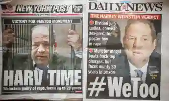 New York tabloids cover Weinstein conviction The front pages of the NY Daily News and NY Post on Tuesday, February 25, 2