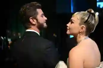 Andrew Garfield and Florence Pugh backstage during the live ABC telecast of the 95th OscarsÂ® at the DolbyÂ® Theatre at