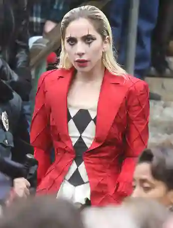 Lady Gaga shooting on location for Joker: Foie a Deux in New York City. Featuring: Lady Gaga Where: New York, New York,