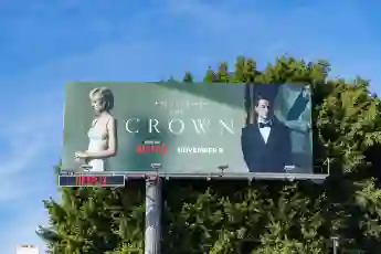 The Crown Advertising A picture of a large billboard about the show The Crown on Netflix. Copyright: xZoonar.com/BrunoxC