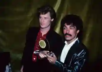 **FILE PHOTO** Daryl Hall Sues And Files Restraining Order on John Oates. Hall and Oates pictured in New York City in 19