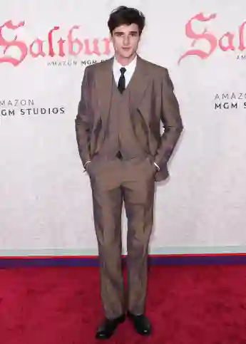 Saltburn Premiere - LA Australian actor Jacob Elordi wearing Givenchy arrives at the Los Angeles Premiere Of Amazon MGM