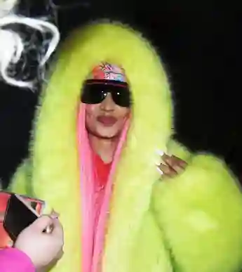 Nicki Minaj leaving The Late Show With Stephen Colbert Featuring: Nicki Minaj Where: New York, United States When: 12 De