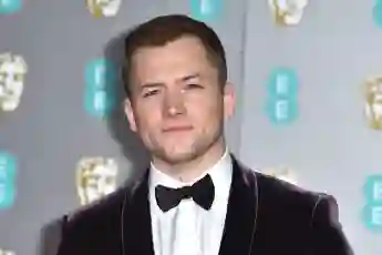 NORESTRICTIONS Taron Egerton attends the EE British Academy Film Awards in 2020 at the Royal Albert Hall in London, Engl