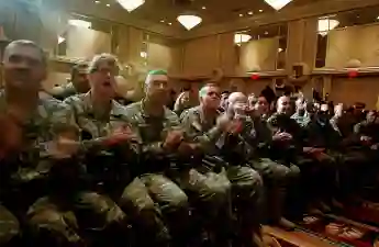 Bush Speaks on Global War on Terror Washington, D.C. - September 5, 2006 -- Invited soldiers applaud during United State