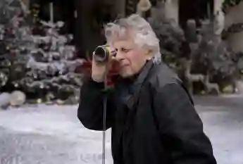 Roman Polanski Italy. Roman Polanski on the set of (C)01Distribution film : The Palace (2023). Plot: A drama set on New