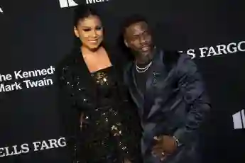 Eniko Hart and Kevin Hart attend the 25th Annual Mark Twain Prize For American Humor at The Kennedy Center in Washington
