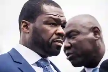 50 Cent Presser UNITED STATES - JUNE 5: Curtis 50 Cent Jackson, left, and his attorney Ben Crump conduct a news confere