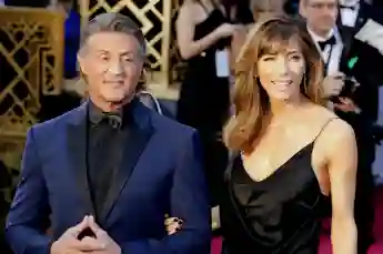 Sylvester Stallone and Jennifer Flavin at the 88th Annual Academy Awards held at the Hollywood & Highland Center in Holl