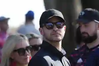 PGA, Golf Herren Ryder Cup - Day Two Sep 30, 2023; Rome, ITALY; Justin Timberlake watches the action on the 9th hole dur