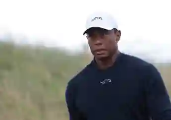 American Tiger Woods during the second round at the 152nd Open Championship at Royal Troon Golf Club in Troon, Scotland