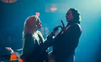 Lady Gaga and Joaquin Phoenix in "Joker: Folie à Deux"