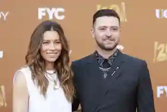 Jessica Biel y Justin Timberlake en el estreno de "Candy" el 9 de mayo de 2022.