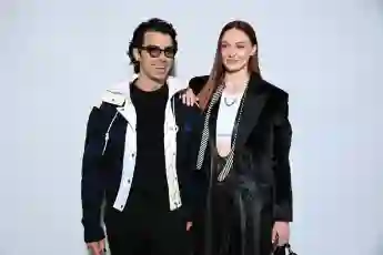 Joe Jonas and Sophie Turner at Paris Fashion Week in March 2022