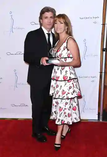 Joe Lando and Jane Seymour at The Colleagues and Oscar de la Renta s Annual Spring Lunch on April 16, 2018