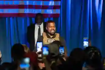 Kanye West at his first Presidential campaign event on Sunday, July 19, 2020, in North Charleston, South Carolina.