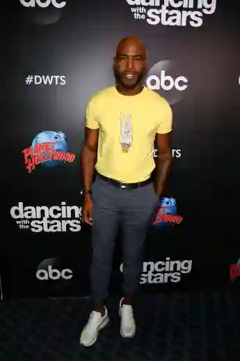 Karamo Brown arrives at the 2019 Dancing With The Stars Cast Reveal at Planet Hollywood Times Square on August 21, 2019 in New York City