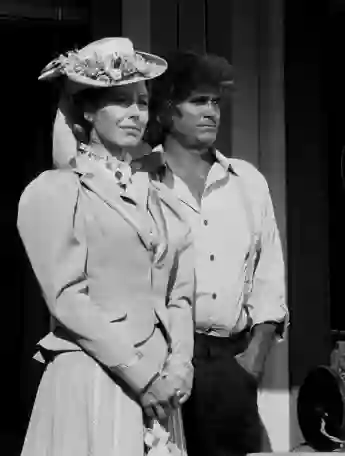 Karen Grassle and Michael Landon