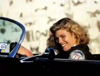 Kelly McGillis en una escena de la película 'Top Gun'
