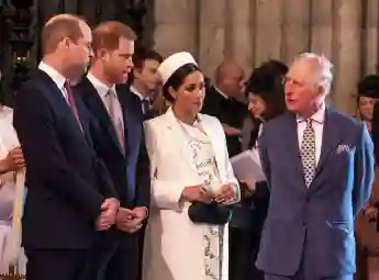 Duchess Meghan, Prince Harry, King Charles and Prince William Westminster Abbey