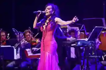 Maribel Guardia performs on July 15, 2019.