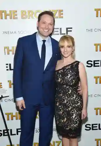 Winston Rauch and actor Melissa Rauch attend a screening of Sony Pictures Classics' "The Bronze" on March 17, 2016