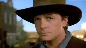 Michael J. Fox en una escena de la película 'Volver al futuro 3'