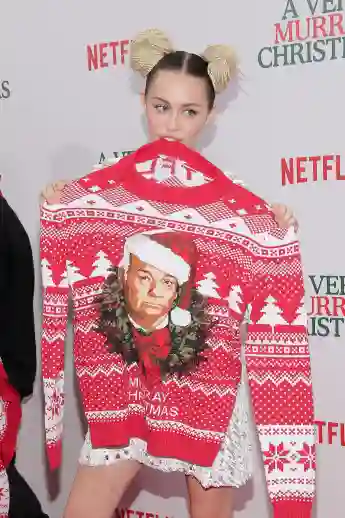 Miley Cyrus en el estreno de 'A Very Murray Christmas' en 2015