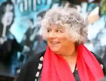 Miriam Margolyes at the premiere of the film Harry Potter and the Half-Blood Prince in London on July 7, 2009.