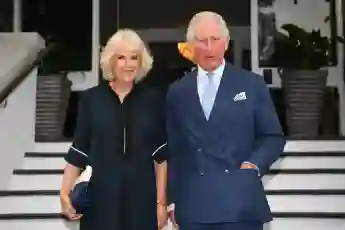 Prince Charles And Camilla Show Support For English Football Team