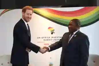 Prince Harry and the President of Mozambique