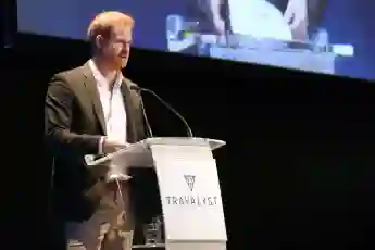 Prince Harry speaking in Edinburgh.