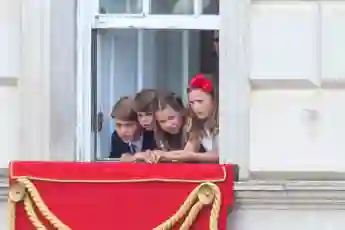 Prince George, Prince Louis, Princess Charlotte and Mia Tindall