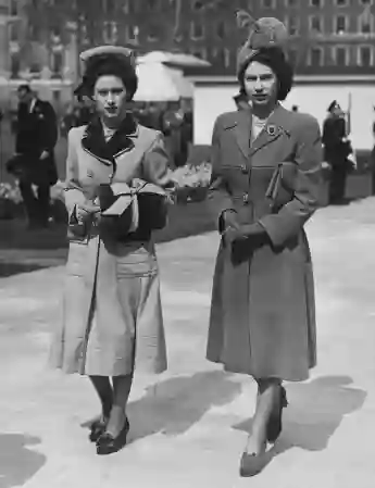 La Reina Isabel II y la Princesa Margaret